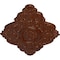 Ekena Millwork Ashford Ceiling Medallion, Hand-Painted Burnished Mahogany Crackle, 42 3/4"W x 28 7/8"H x 1"P CM42X28ASBMC - alternate 4